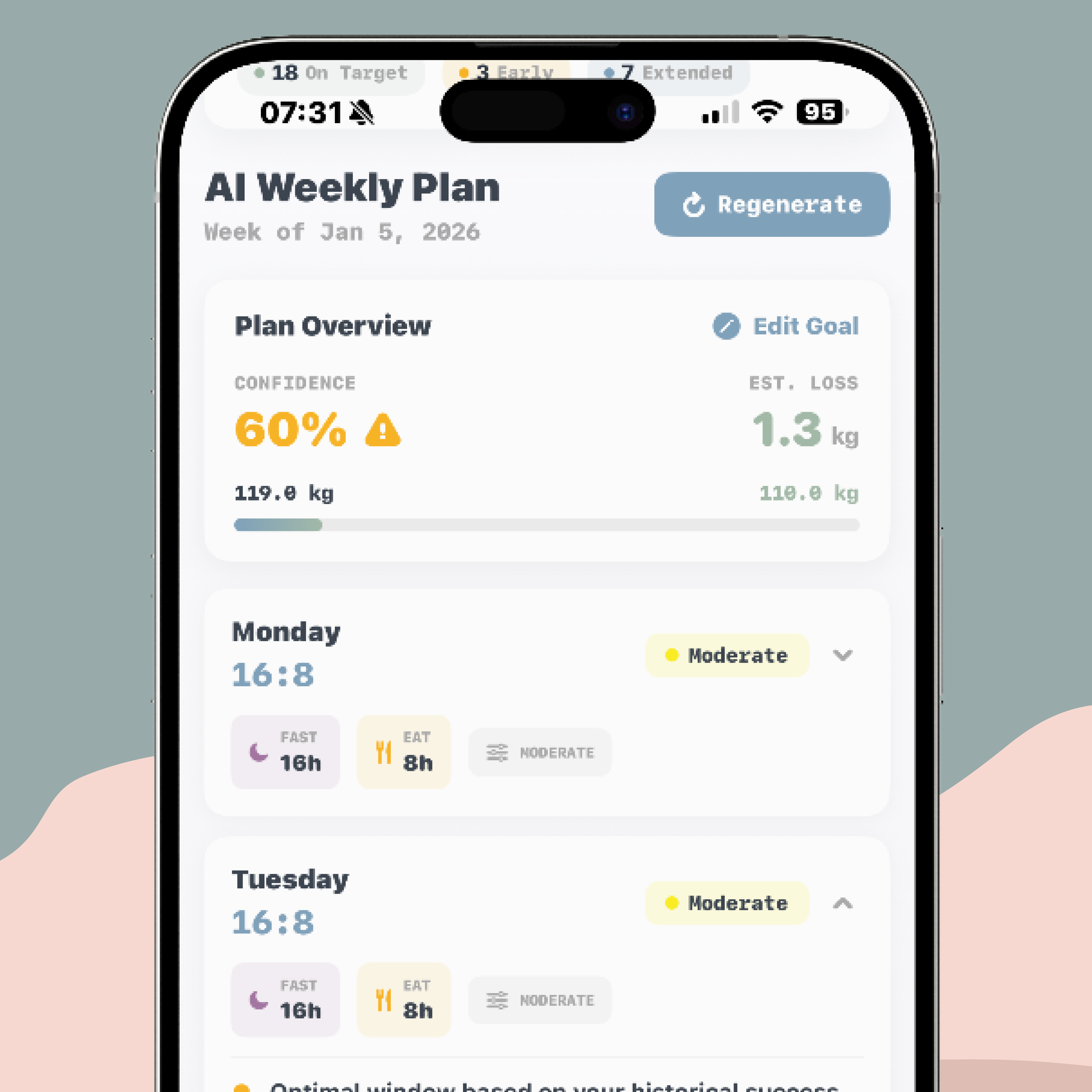Zero Fast AI Planner Screen